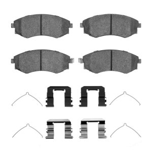Hyundai Elantra Brake Pads - Front - R1 Concepts - Semi Met - `89-`03